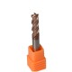 Carbide cutter VHM HRC55 4 blades fi 7mm shank 8mm 60mm TiN